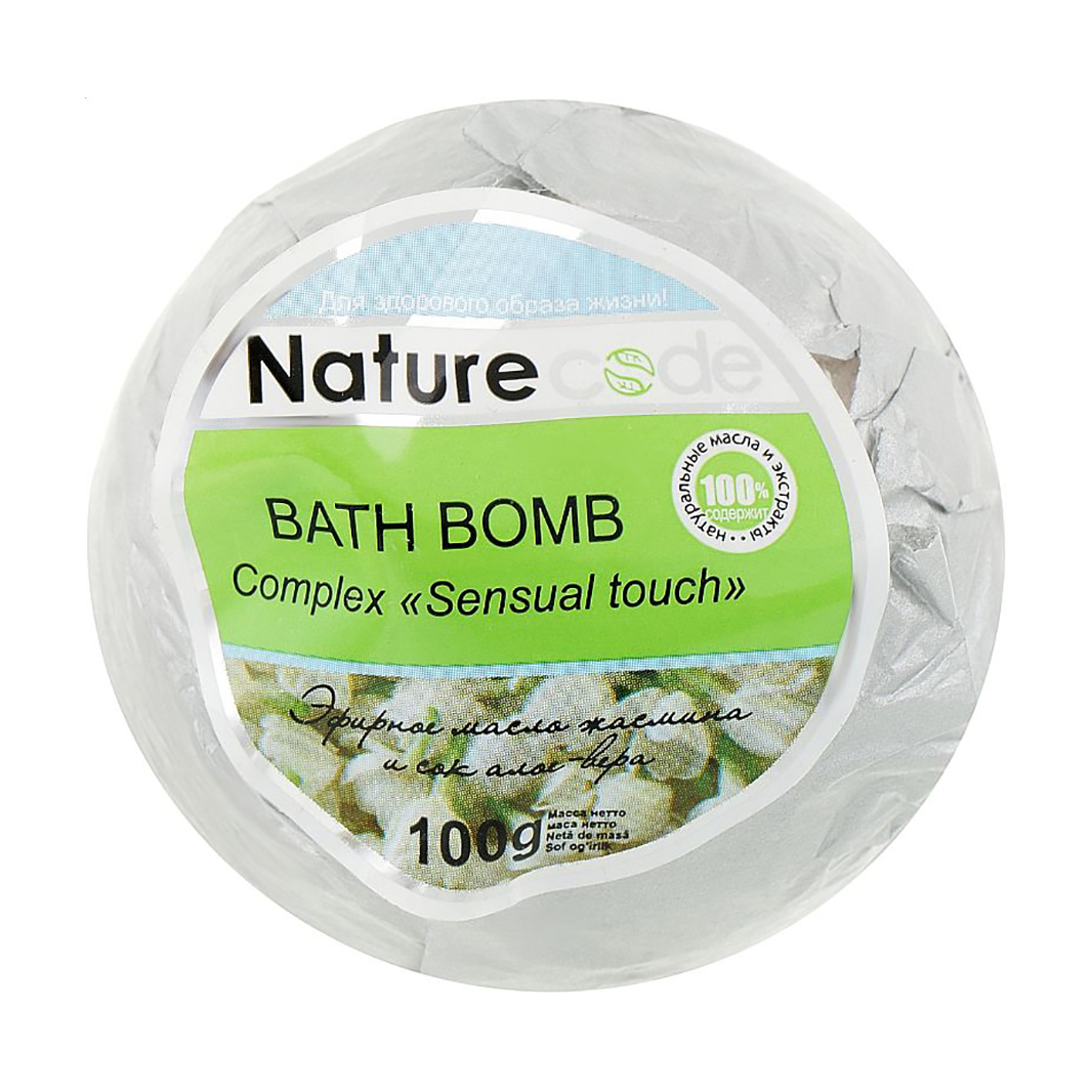 Бомбочка для ван Nature Code Сomplex Sensual Touch біла, 100 г